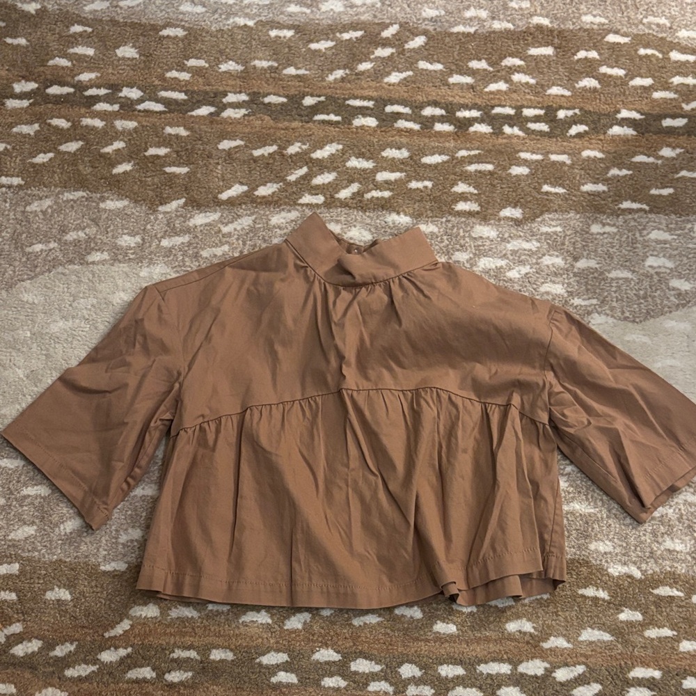 Everlane Tan Short Sleeve Top